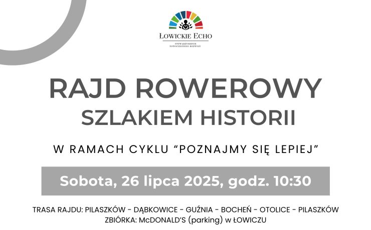 Rajd Rowerowy Szlakiem Historii