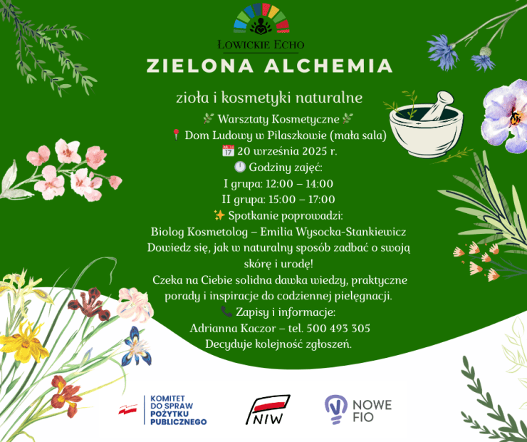 Zielona Alchemia – zioła i kosmetyki naturalne
